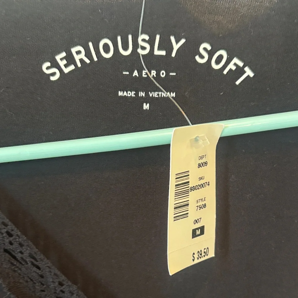 Aeropostale Black V-Neck Blouse